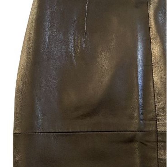 DANIER Soft & Buttery Genuine Leather Pencil Skirt Size 6 - Picture 10 of 12